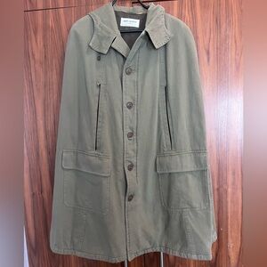 Saint Laurent Army Green Cape